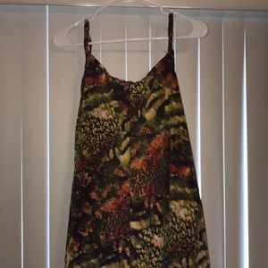 Vintage High-low backless slip dress
